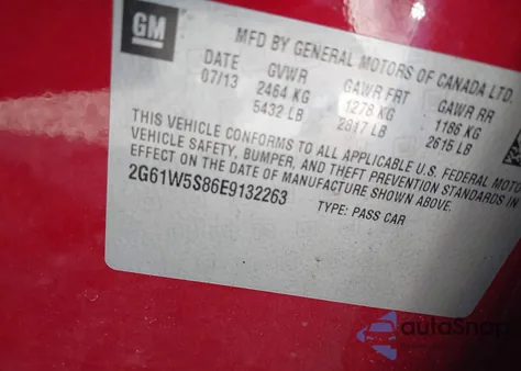 2014 Cadillac Xts Vsport Platinum z USA, uszkodzony, nr VIN 2G61W5S86E9132263